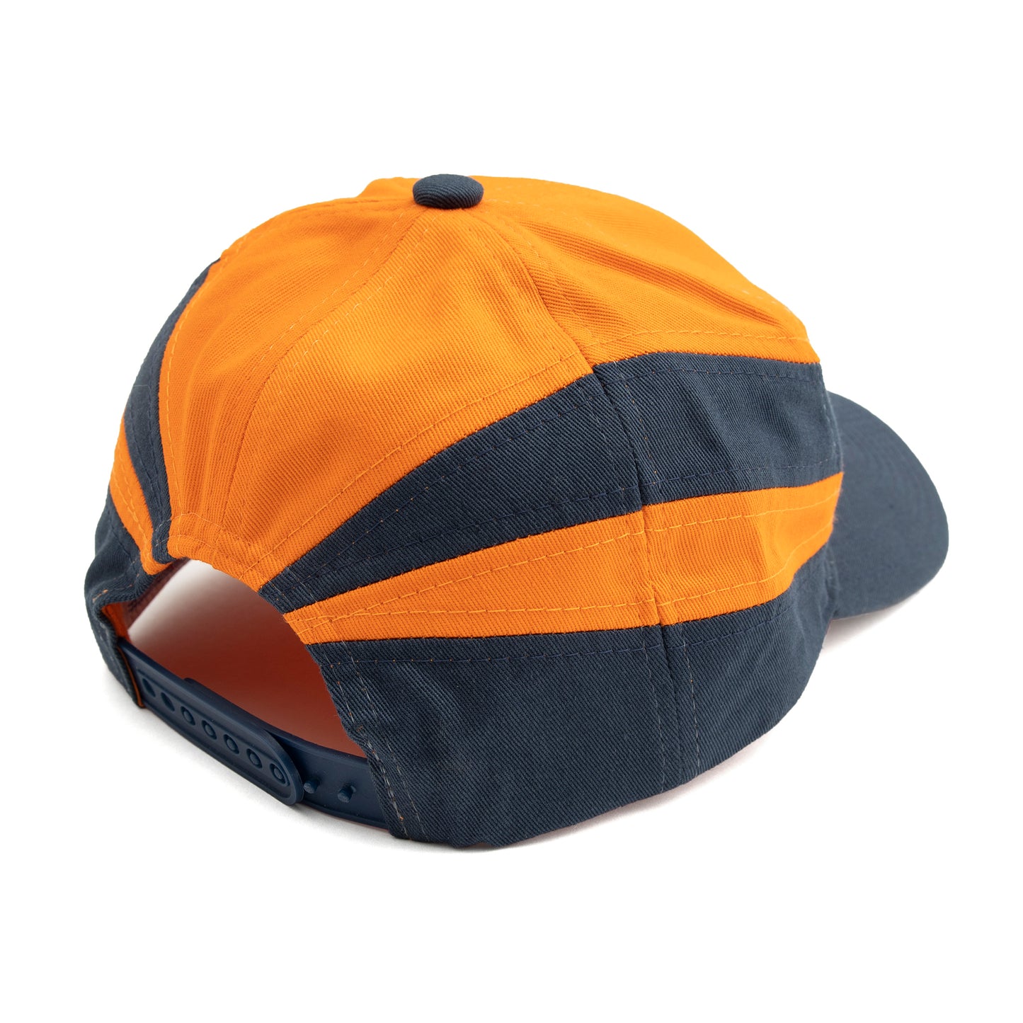 SPORTS SNAPBACK HAT ORANGE/NAVY