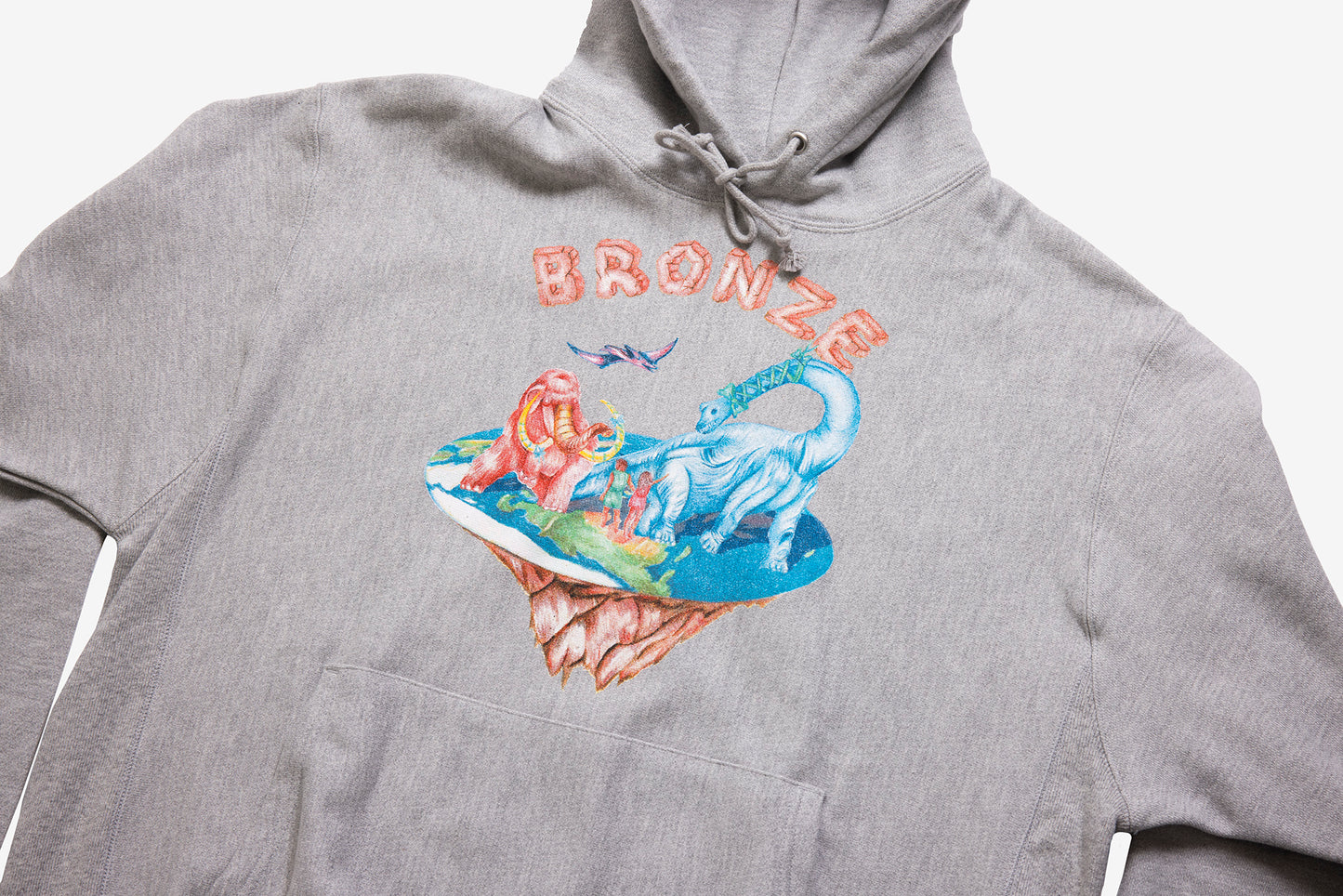 FLAT EARTH HOODY HEATHER GREY