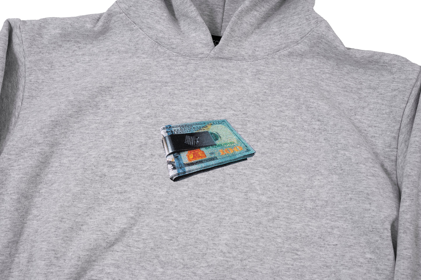 MONEY CLIP HOODY ASH