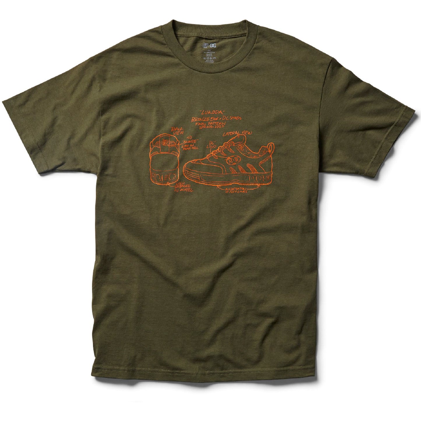 DC X BRONZE56K TEE MILITARY GREEN