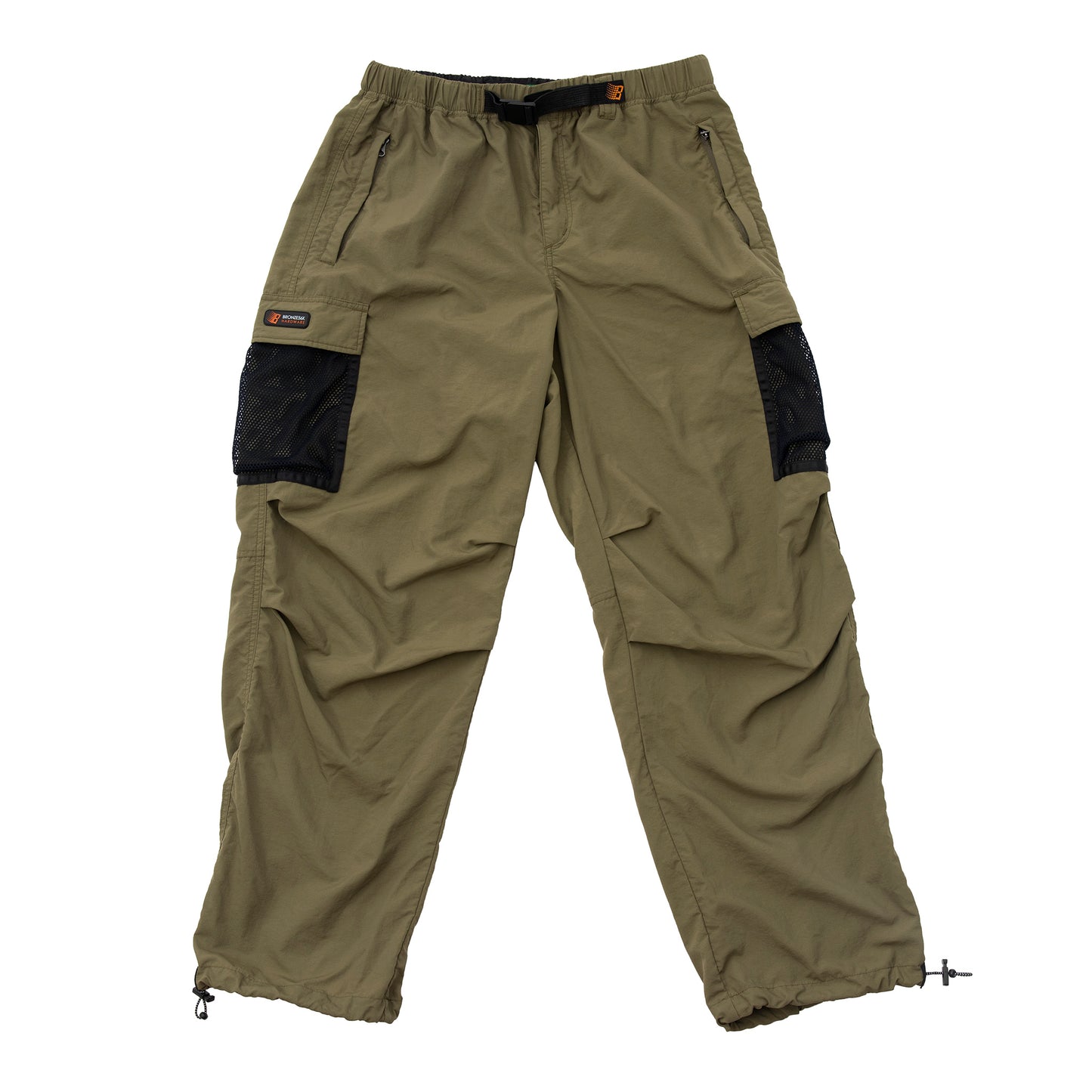 MESH POCKET CARGO PANTS OLIVE