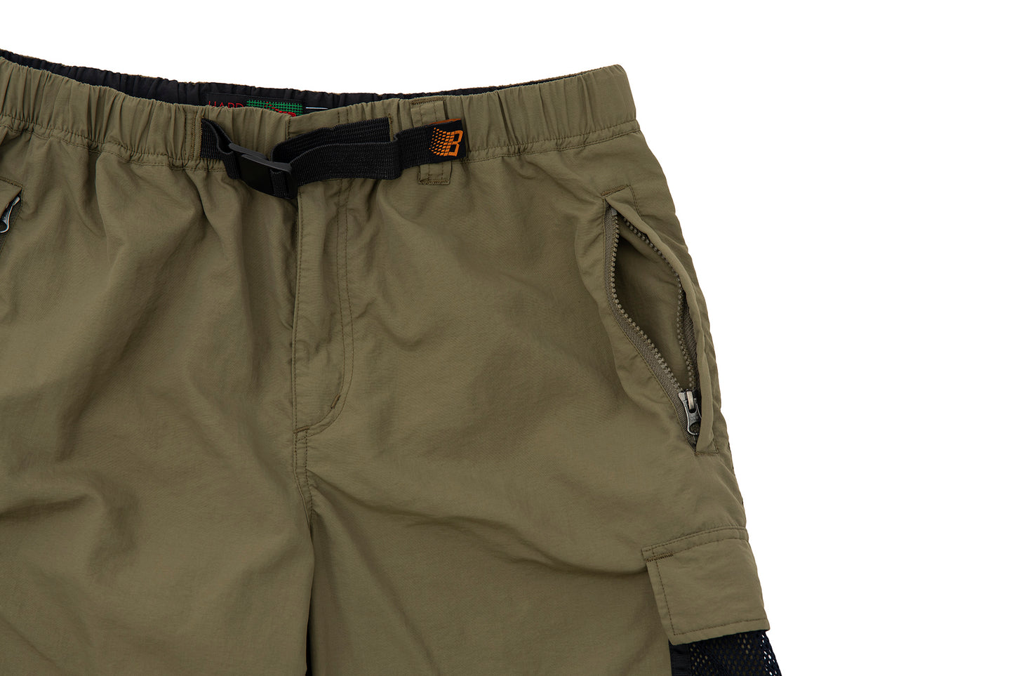 MESH POCKET CARGO PANTS OLIVE