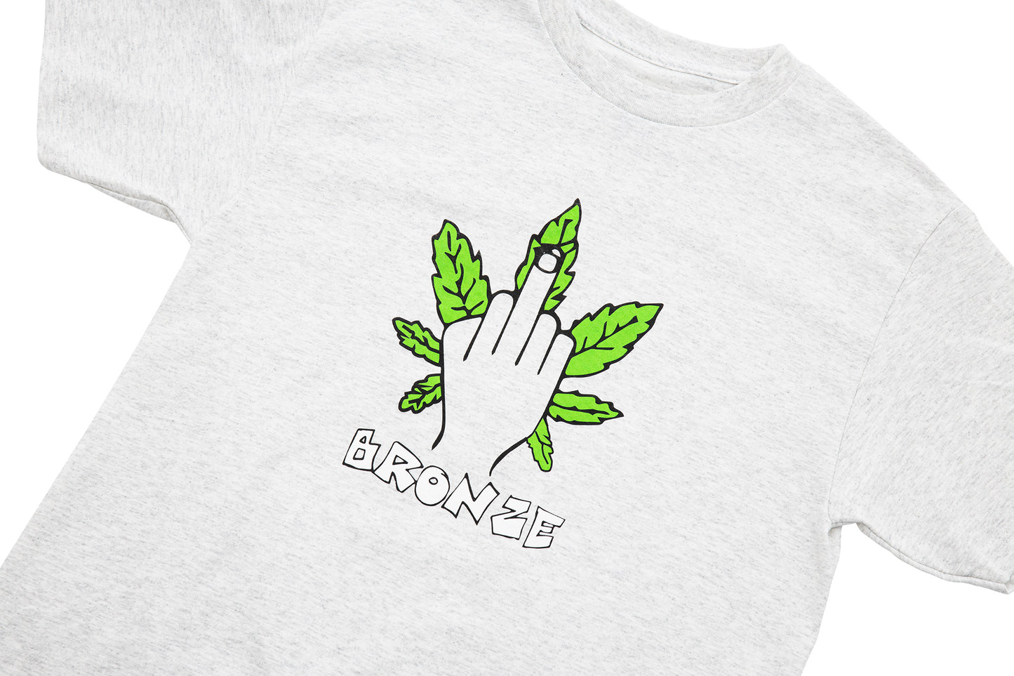WEED FINGER TEE ASH