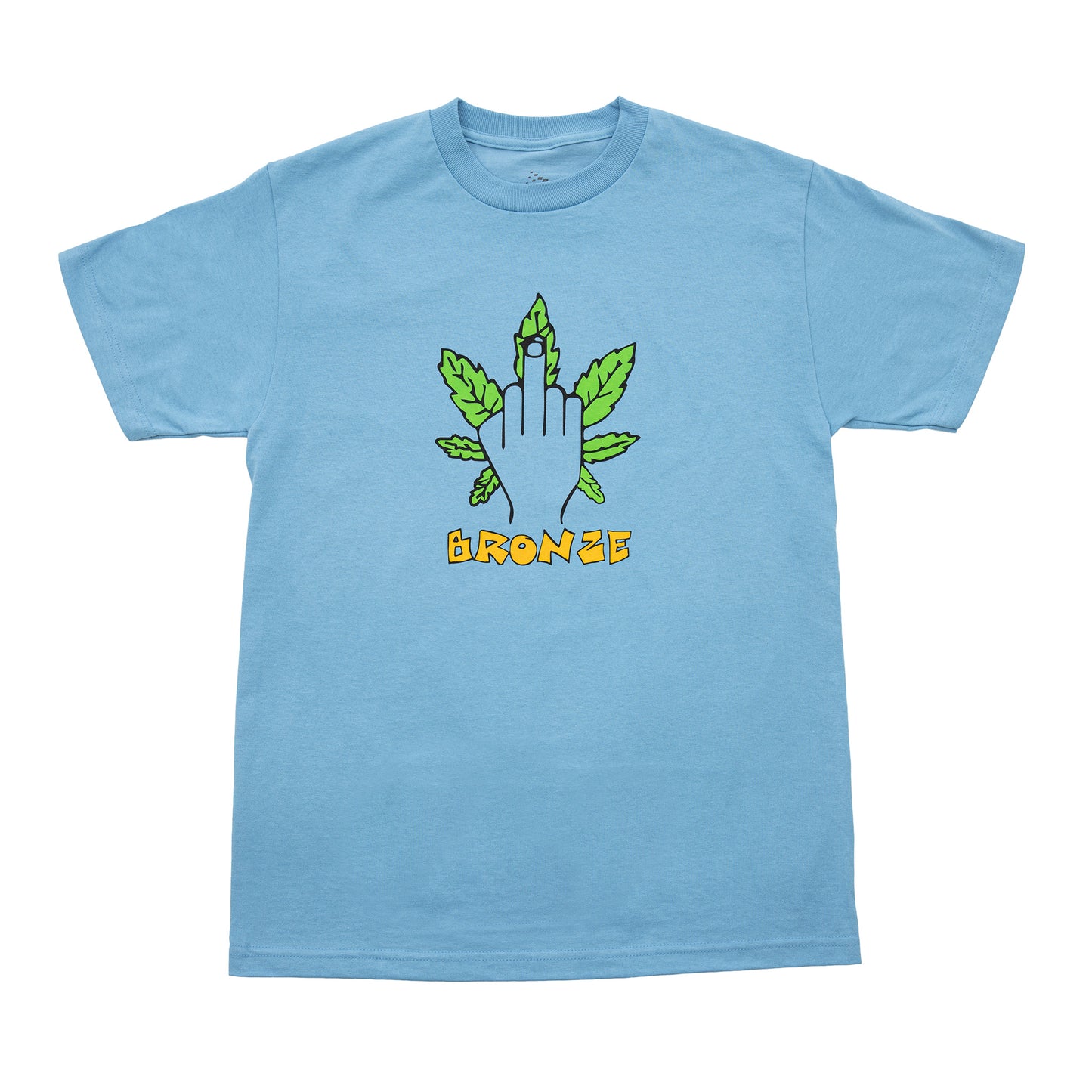 WEED FINGER TEE CAROLINA BLUE