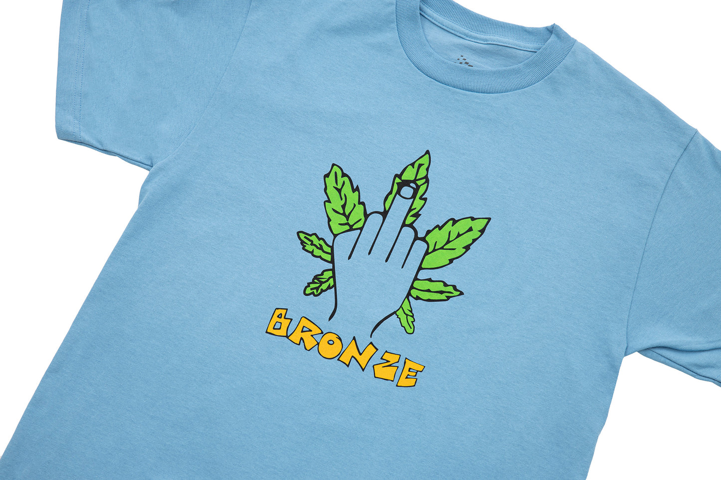 WEED FINGER TEE CAROLINA BLUE