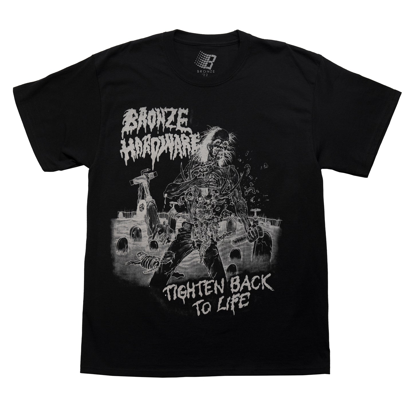 TIGHTEN BACK TO LIFE TEE BLACK