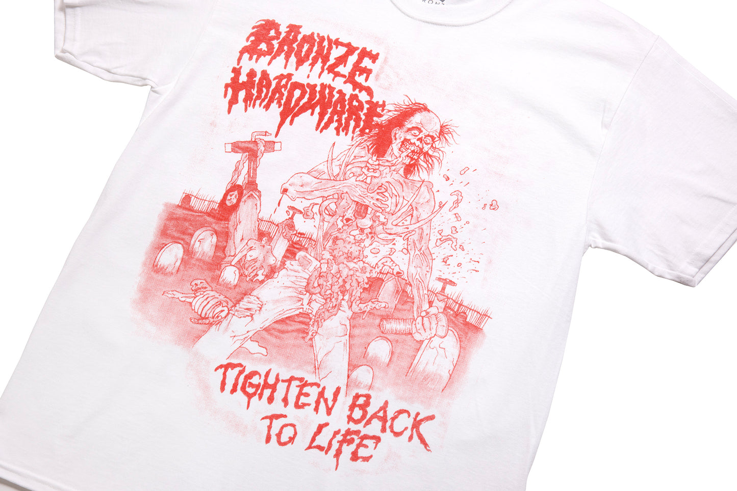 TIGHTEN BACK TO LIFE TEE WHITE