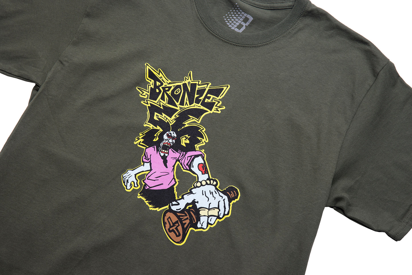 DRUM AND ASS TEE MILITARY GREEN
