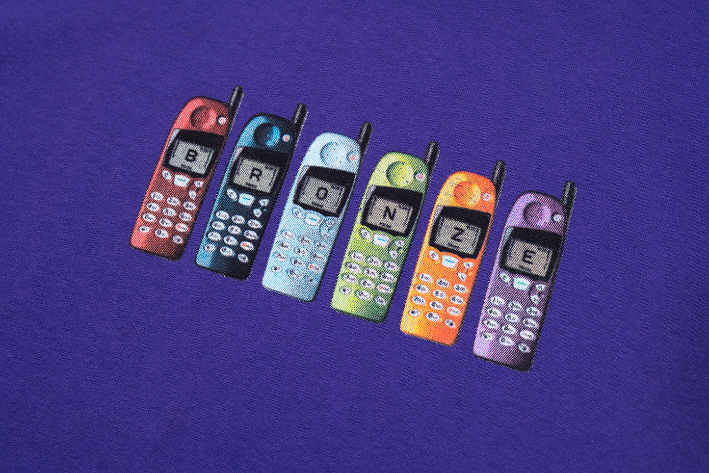 BURNER PHONE TEE PURPLE