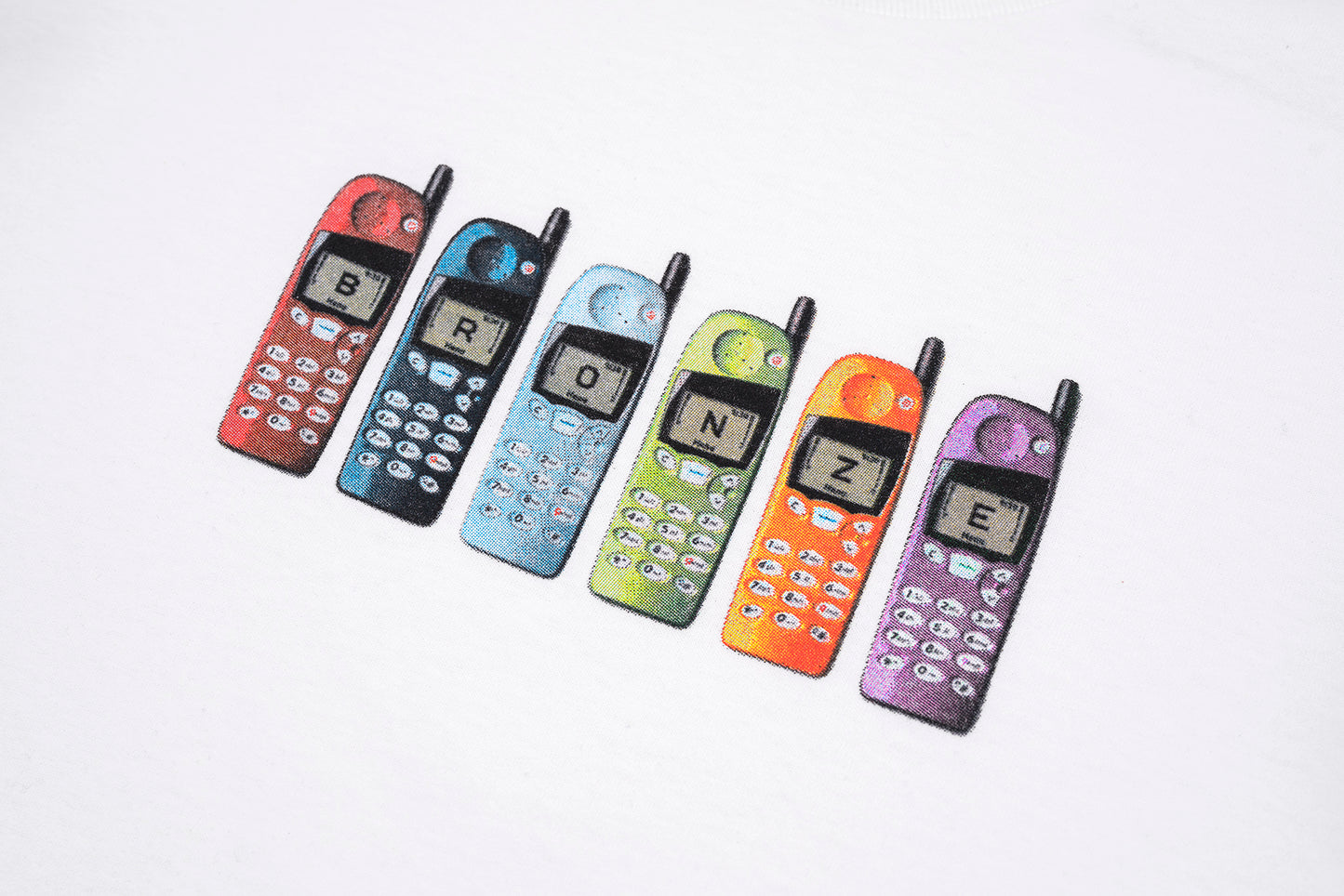 BURNER PHONE TEE WHITE