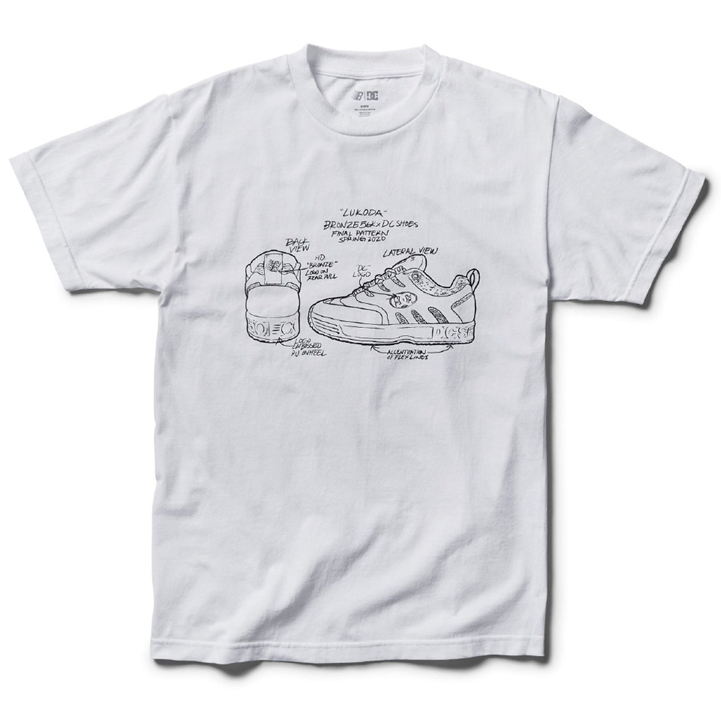 DC X BRONZE56K TEE WHITE