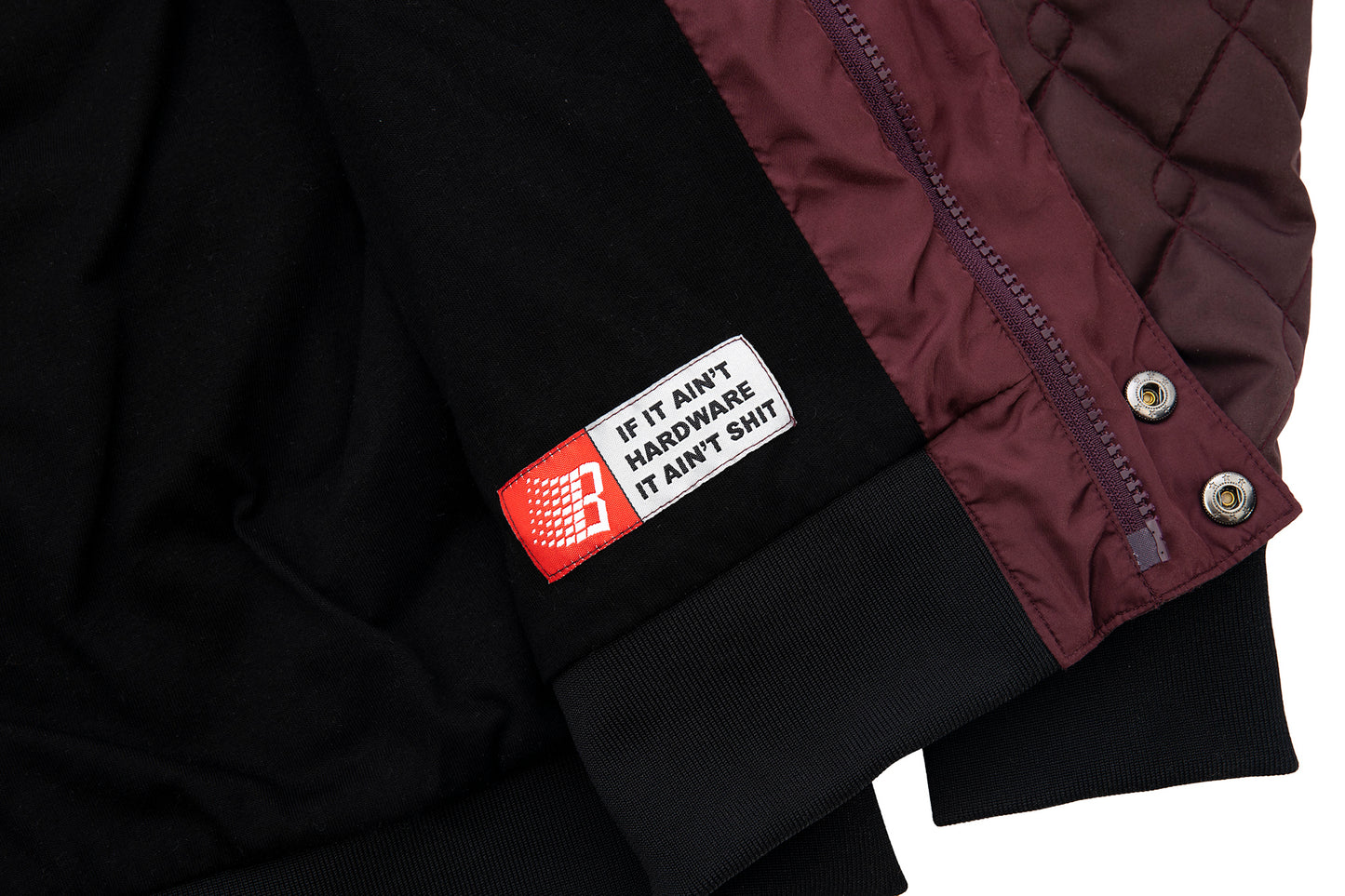 HARDWARE BOMBER JACKET WINE