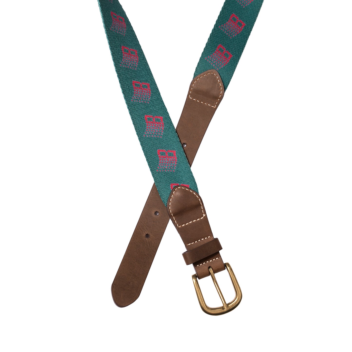 B LOGO BELT GREEN