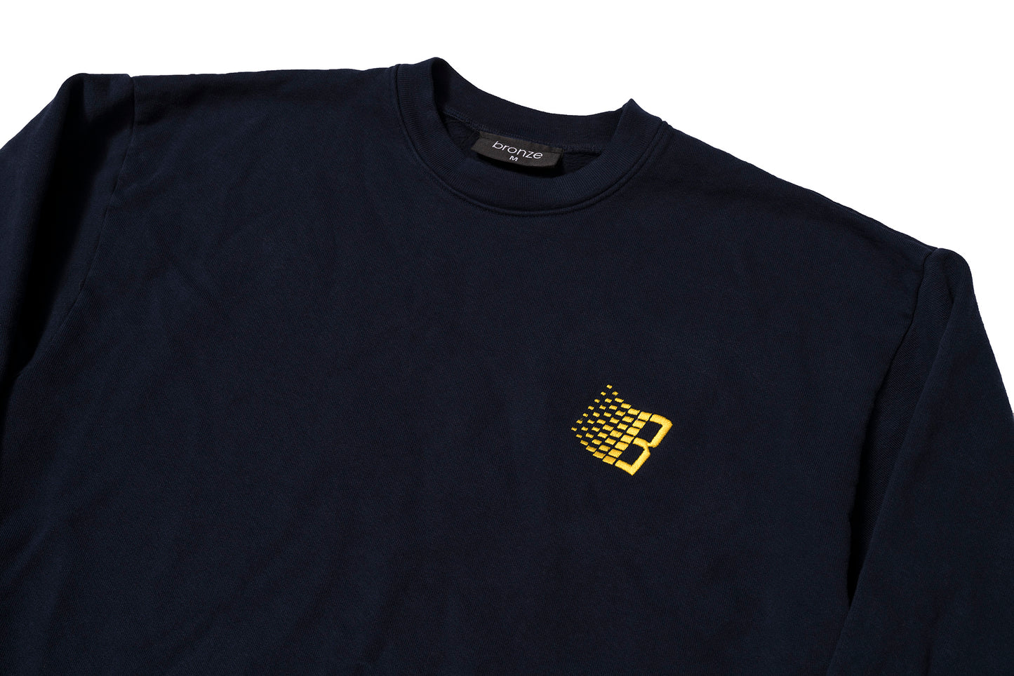 EMBROIDERED B LOGO CREWNECK NAVY