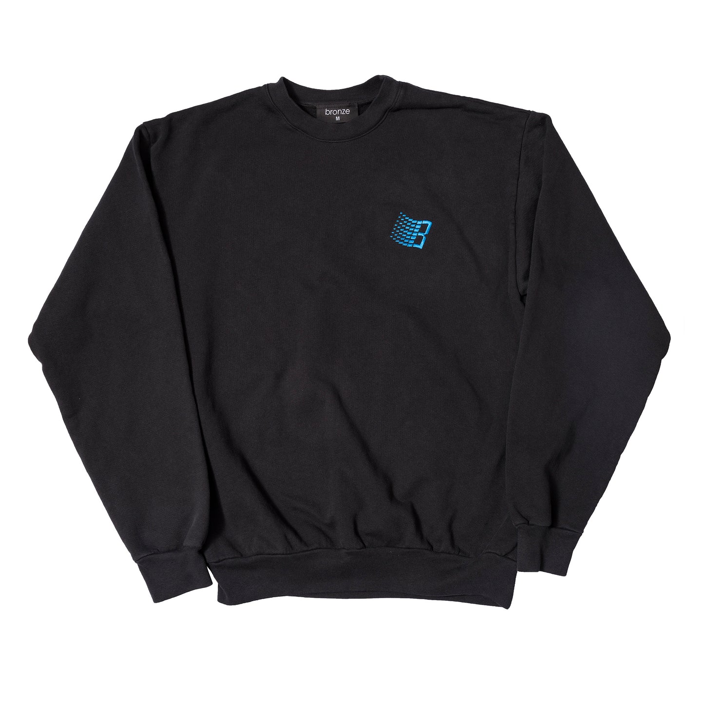 EMBROIDERED B LOGO CREWNECK OFF BLACK