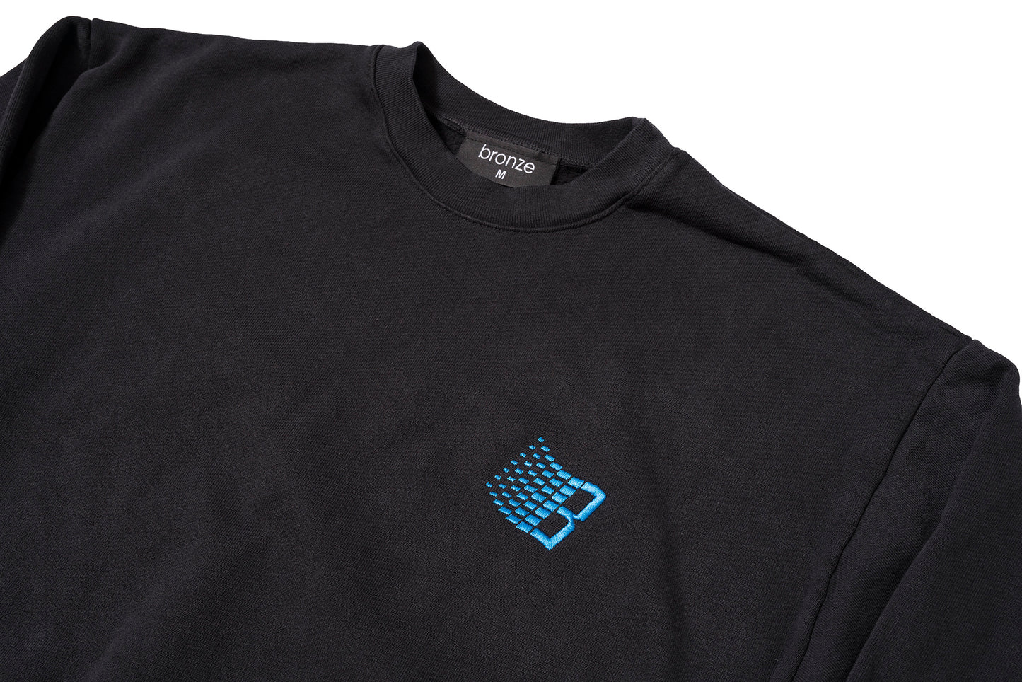 EMBROIDERED B LOGO CREWNECK OFF BLACK