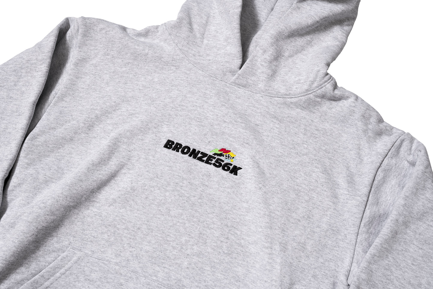 EMBROIDERED SPEED HOODY ASH