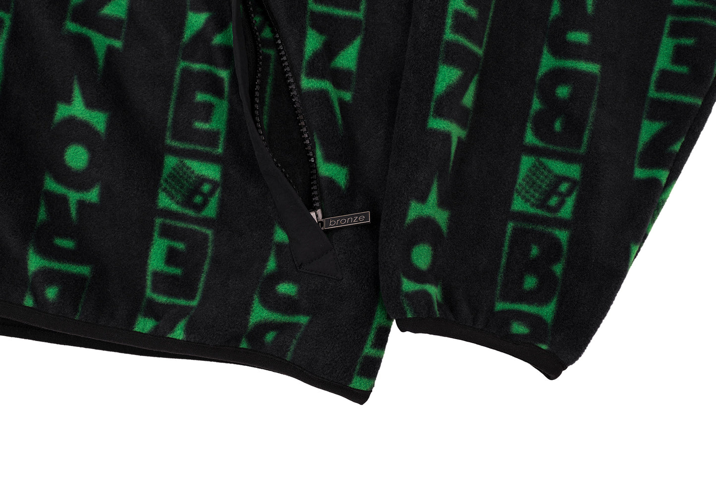 VERT FLEECE BLACK/GREEN