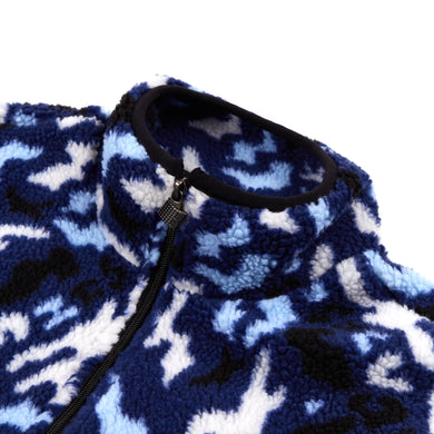 CAMO FLEECE JACKET BLUE – BRONZE56K