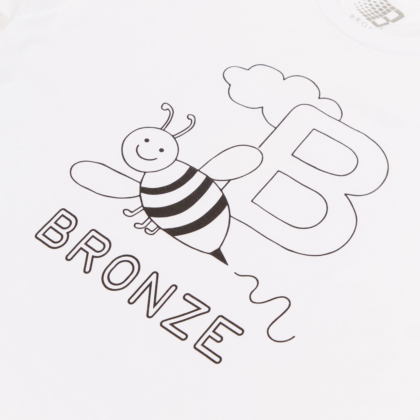 B IS FOR BRONZE TEE WHITE