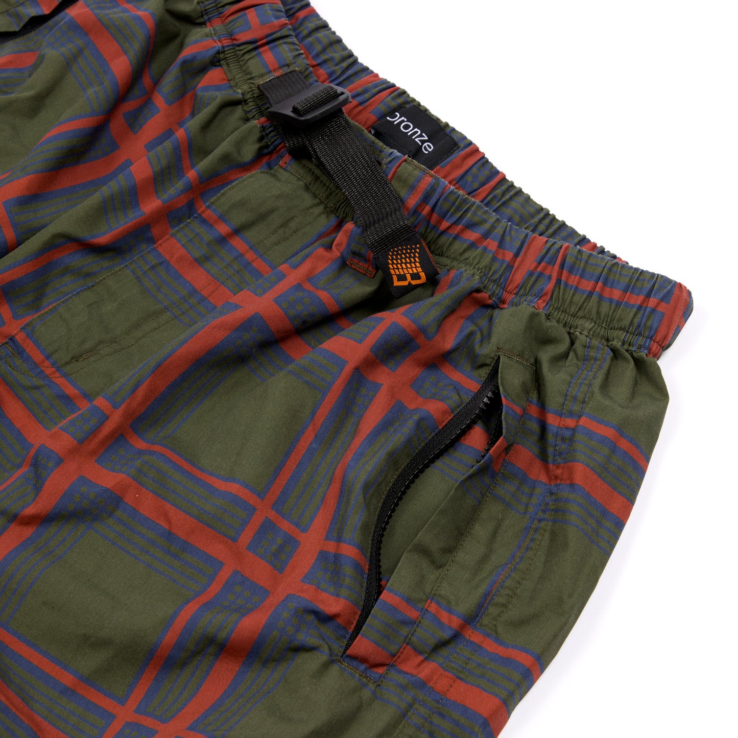 PLAID SHORT DARK GREEN