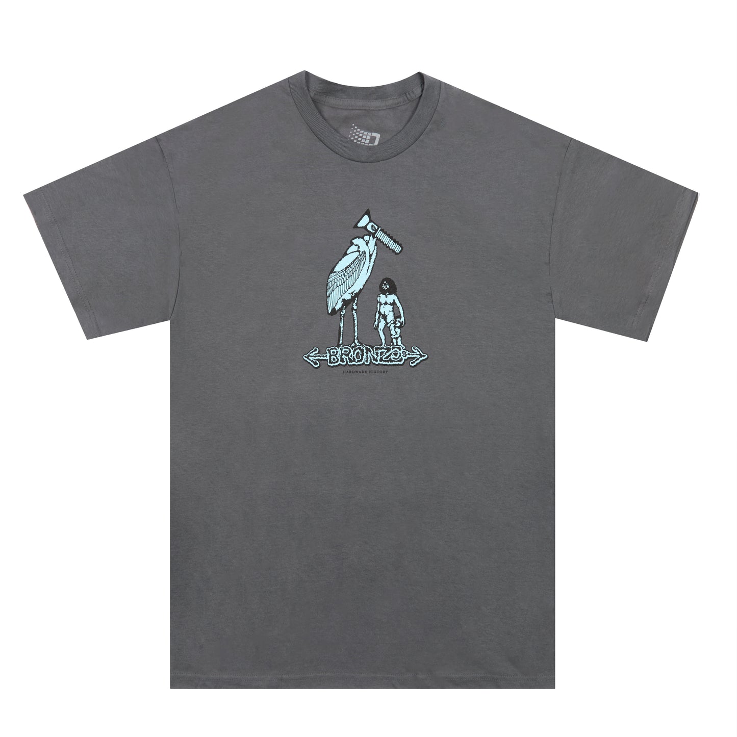 HARDWARE HISTORY TEE CHARCOAL