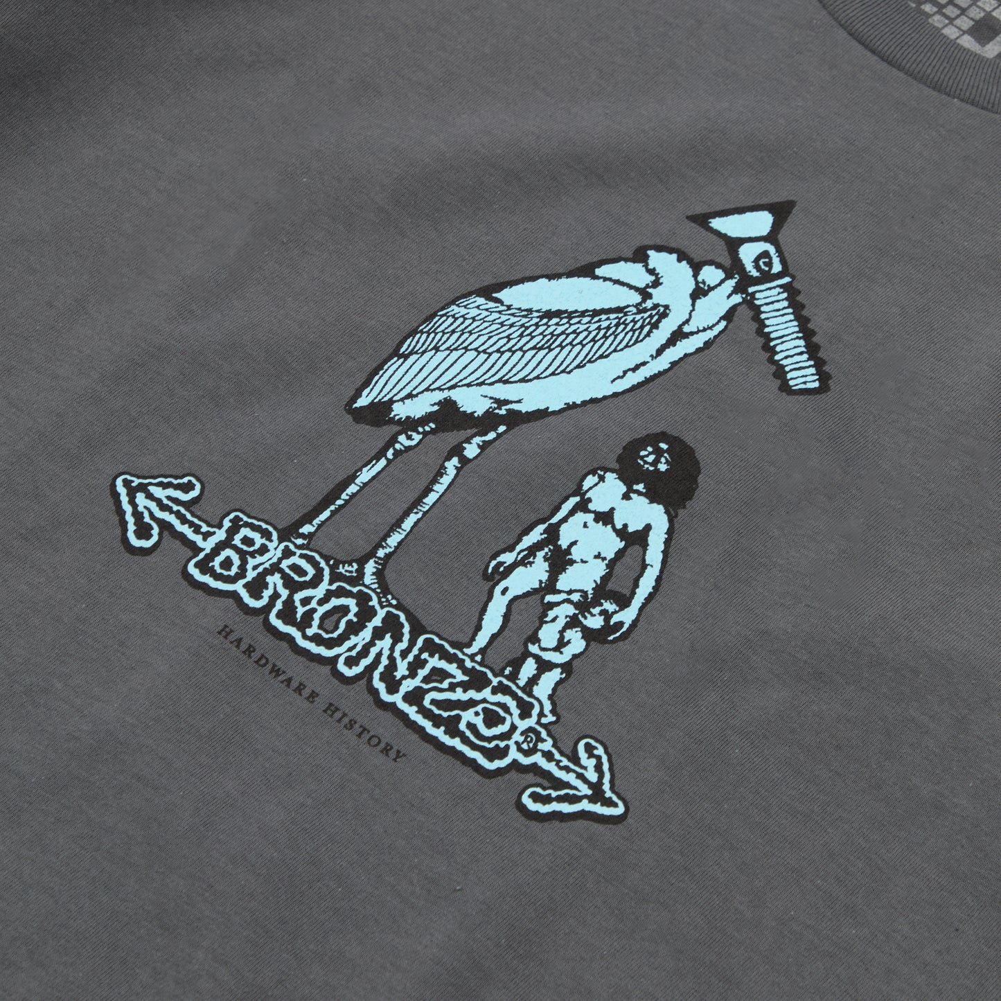 HARDWARE HISTORY TEE CHARCOAL