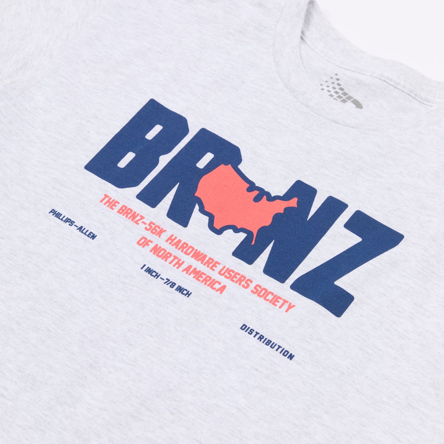 BRNZ TEE HEATHER GREY