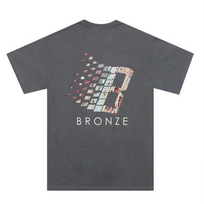 LOGO RUST TEE CHARCOAL