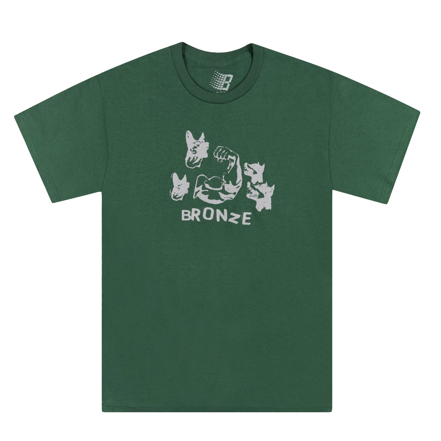 DOG MUSCLE TEE FOREST GREEN
