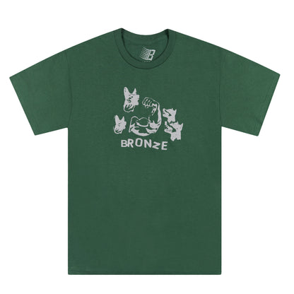 DOG MUSCLE TEE FOREST GREEN