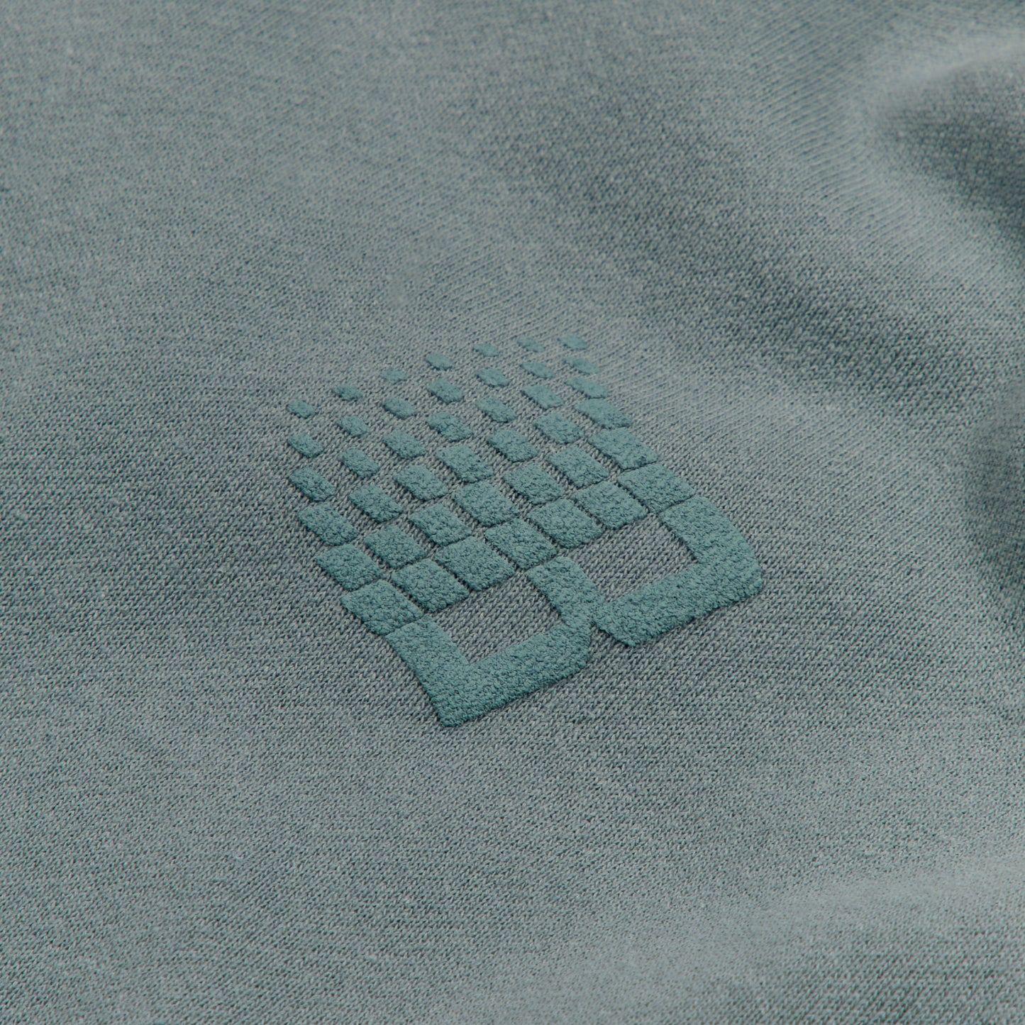B LOGO PUFF PRINT HOODIE BLUE