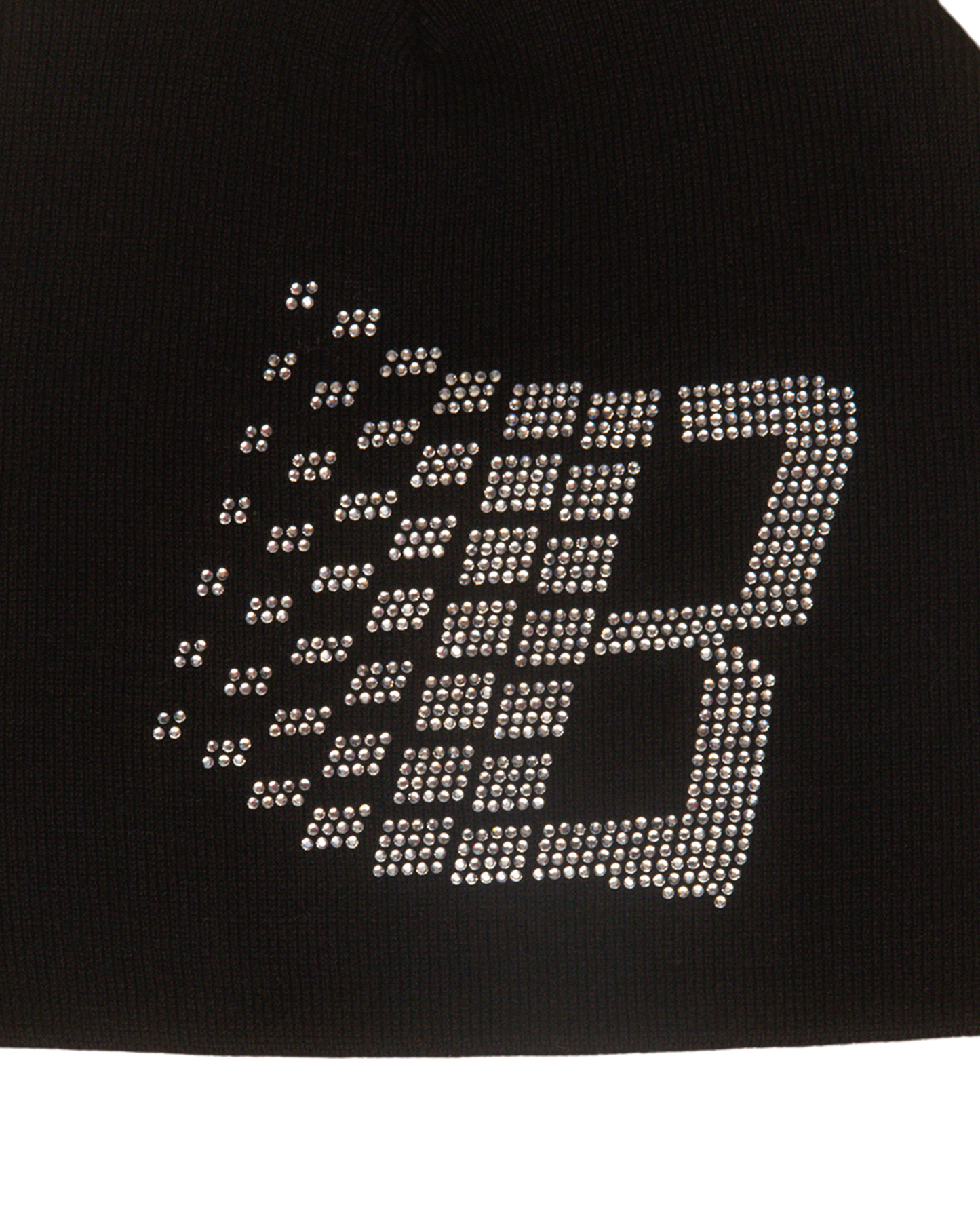 RHINESTONE BEANIE BLACK