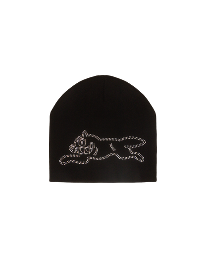 RHINESTONE BEANIE BLACK