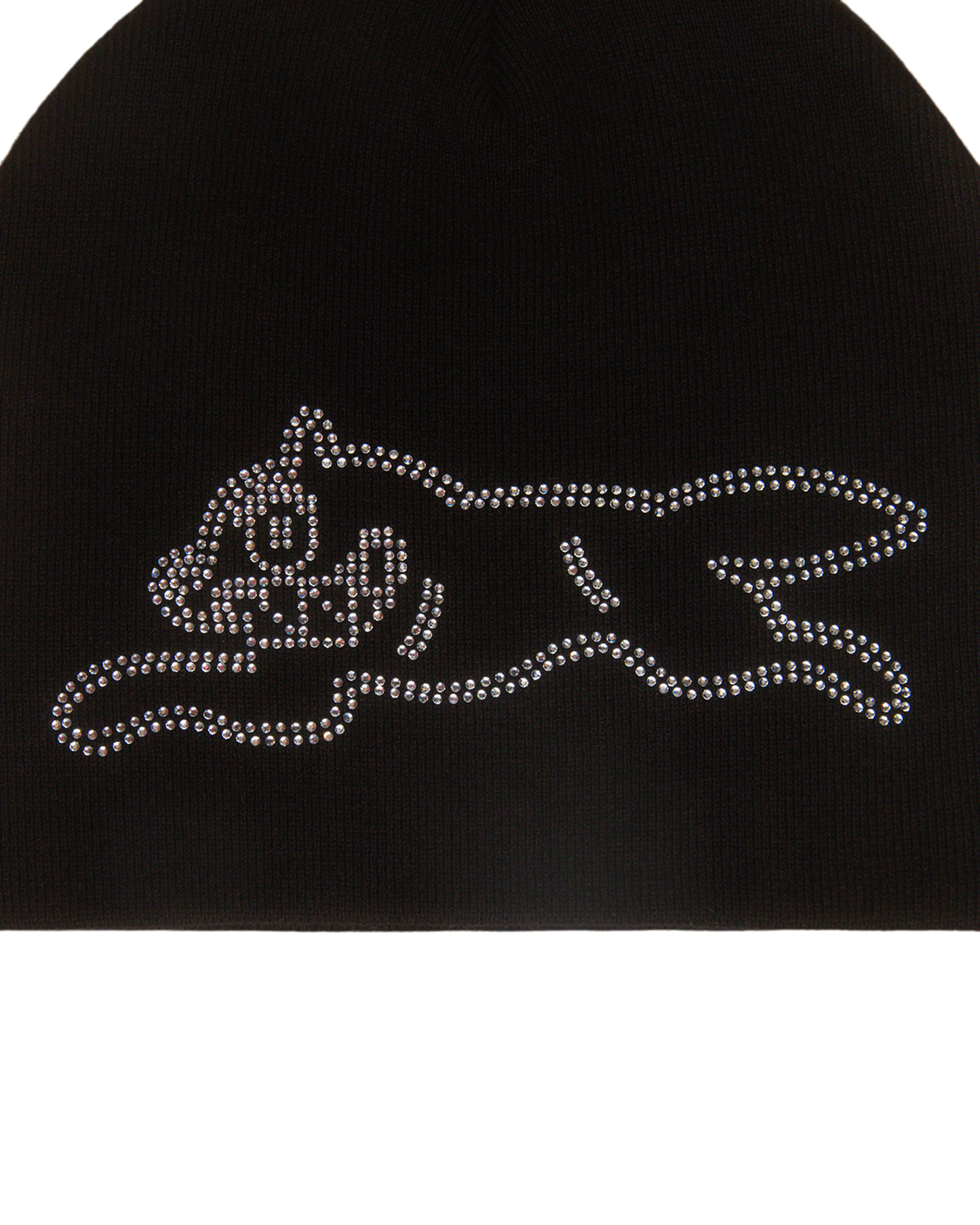 RHINESTONE BEANIE BLACK