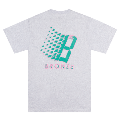 【BRONZE 56K】 Streaker Logo Tee Heather Grey STREAKER LOGO TEE HEATHER GREY – BRONZE56K