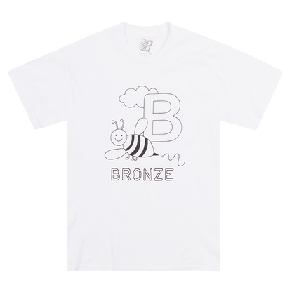 B IS FOR BRONZE TEE WHITE