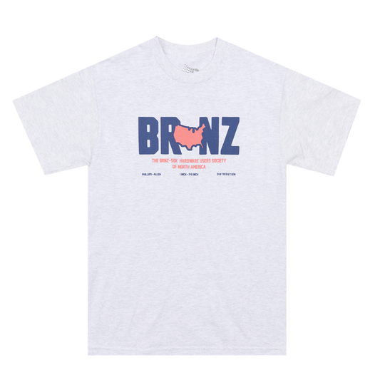 BRNZ TEE HEATHER GREY