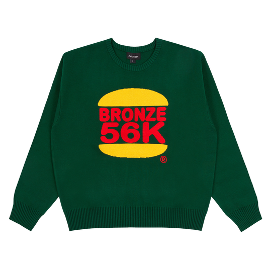 BURGER SWEATER GREEN