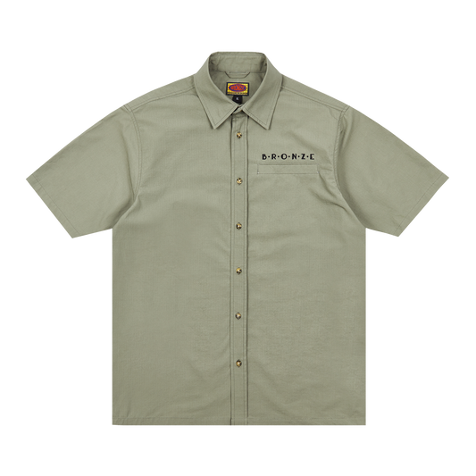 RIPSTOP BUTTON UP GREY