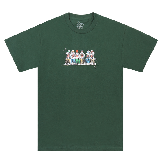 DOG GANG TEE FOREST GREEN