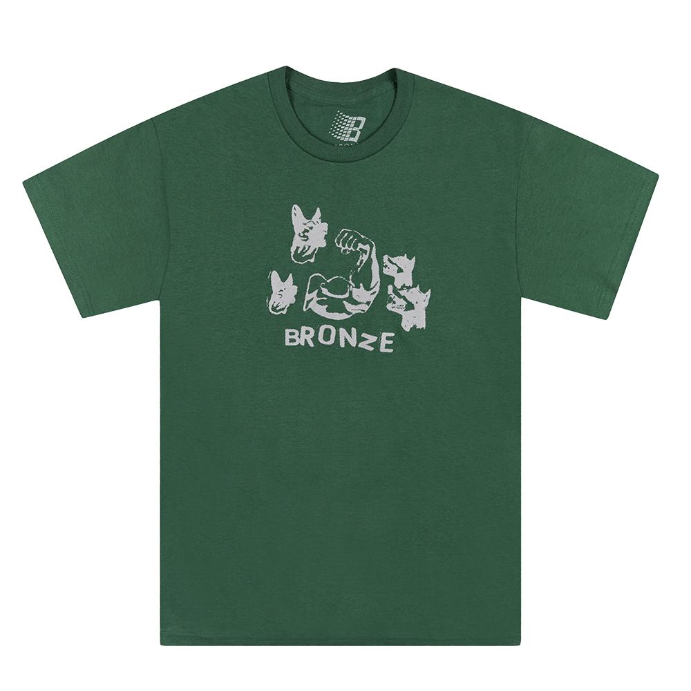 DOG MUSCLE TEE FOREST GREEN