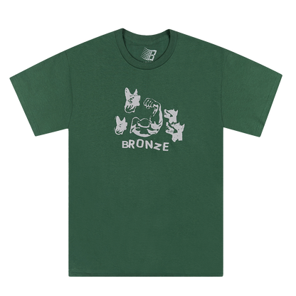 DOG MUSCLE TEE FOREST GREEN