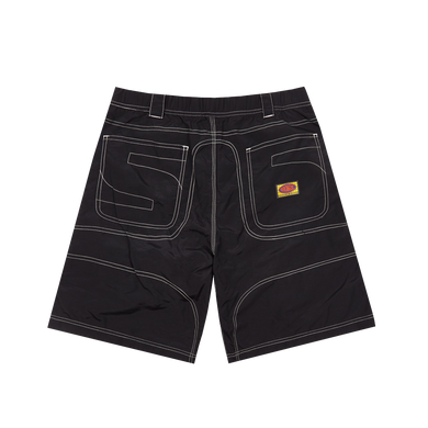 【thugclub】double knee short denim black2 Carhartt Work In Progress - Double Knee Shorts | HBX