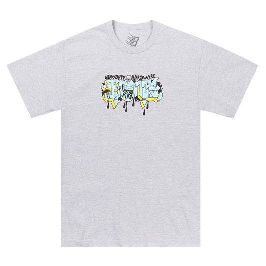 HEAVY DUTY TEE HEATHER GREY