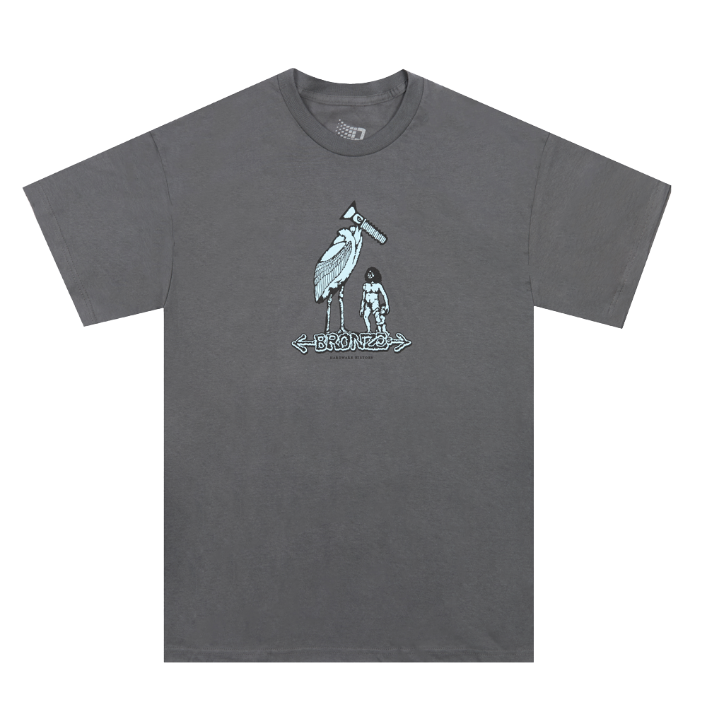 HARDWARE HISTORY TEE CHARCOAL