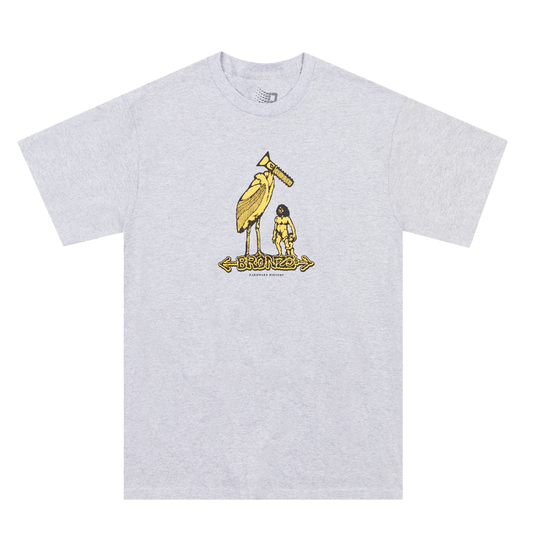HARDWARE HISTORY TEE HEATHER GREY