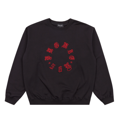 OLD E CIRCLE CREWNECK BLACK – bronze56