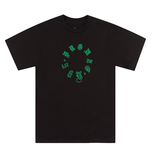 OLD E SPIRAL TEE BLACK
