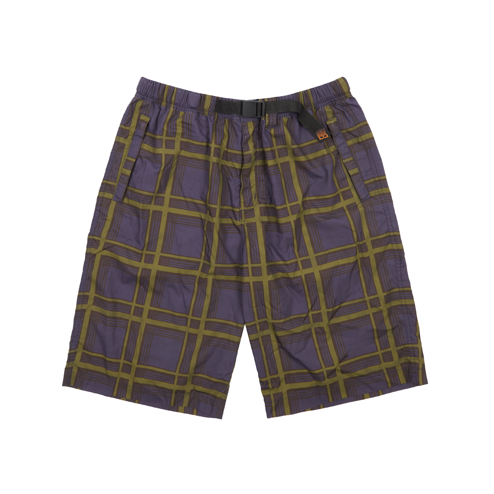 PLAID SHORT PURPLE